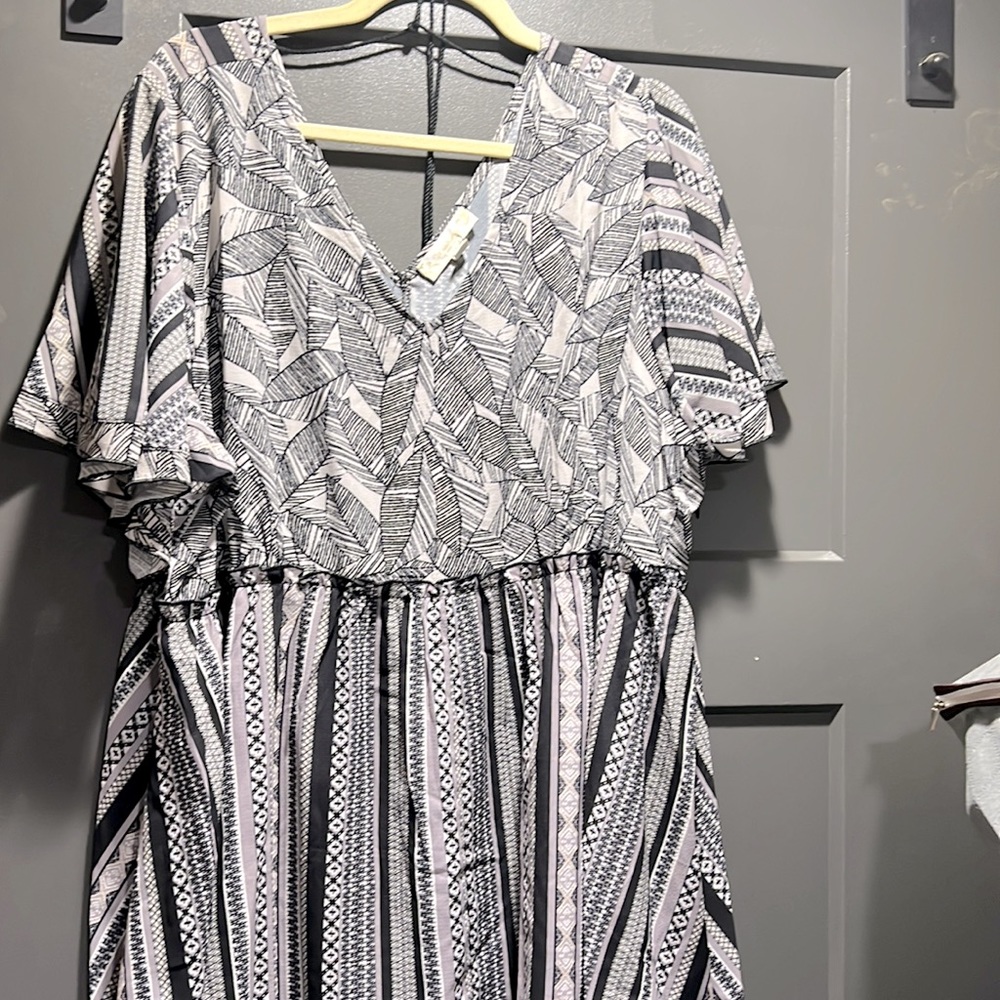 NWOT Suzanne Betro Weekend Babydoll Top, Size 3x